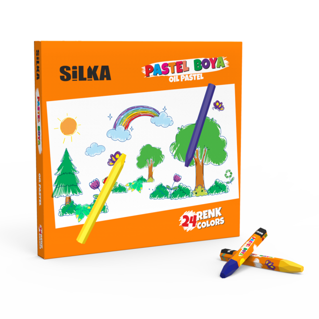 24 PCS COLOR OIL PASTELS