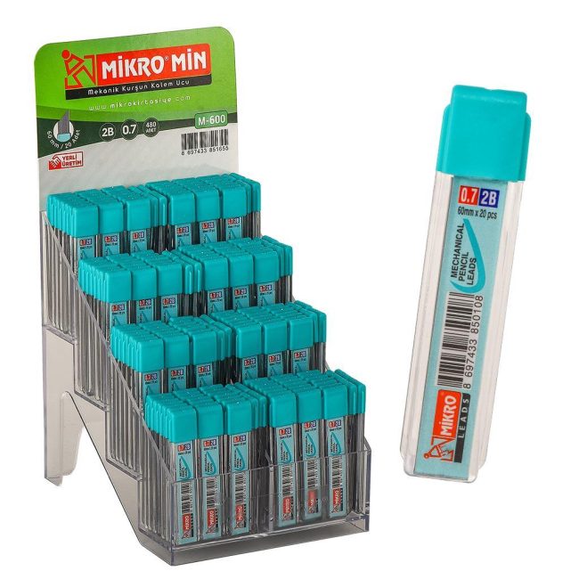 M-600 60MM SHORT PENCIL LEAD WITH STAND (6x480)