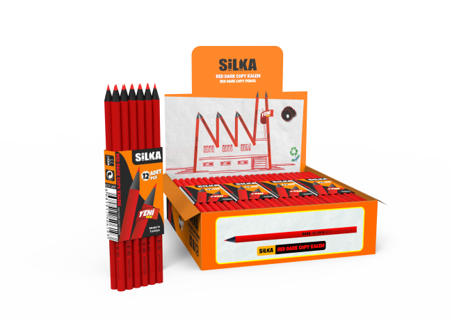 144 PCS RED DARK COPY PENCIL