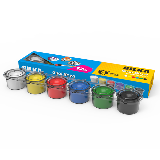 17ml 6 COLOR GOUACHE PAINT