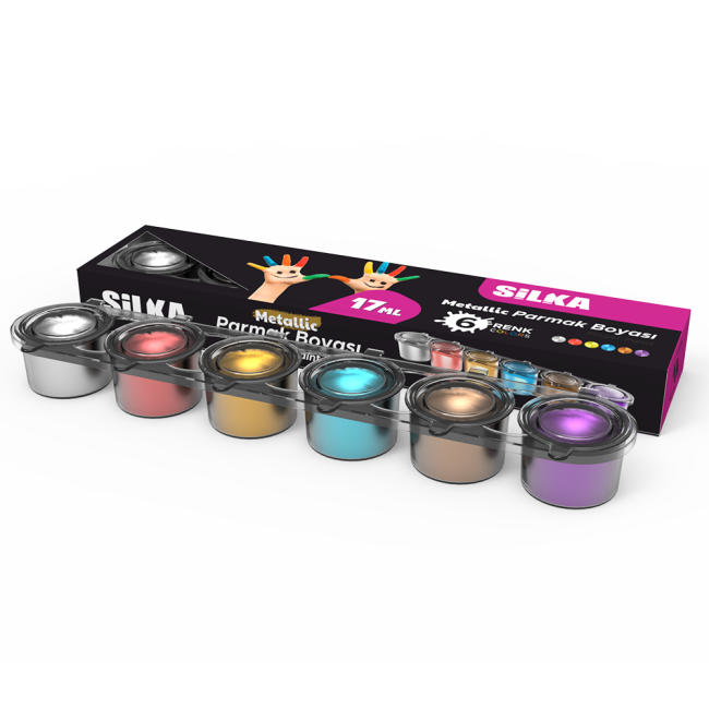 17ml METALLIC 6 COLOR FINGER PAINT
