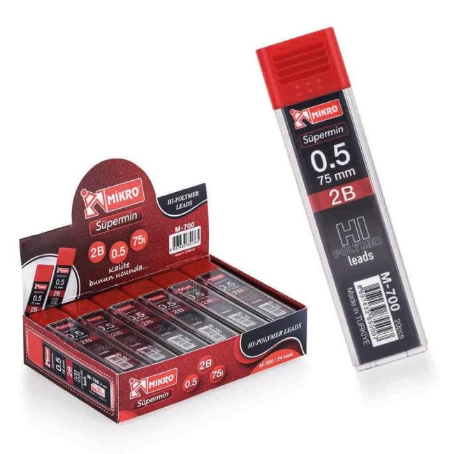 M-700 75MM 2B PENCIL LEAD 0.5MM