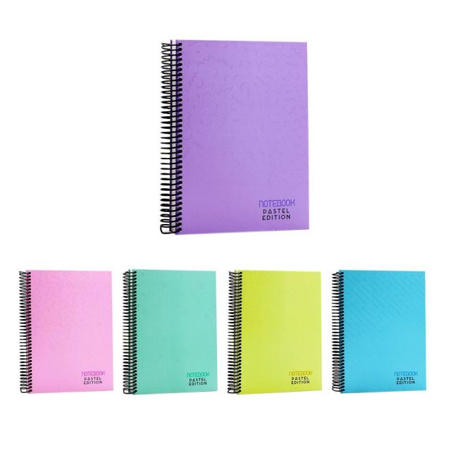 17x24 EDITION PASTEL CHECKERED 120 PAGES SCHOOL NOTEBOOK