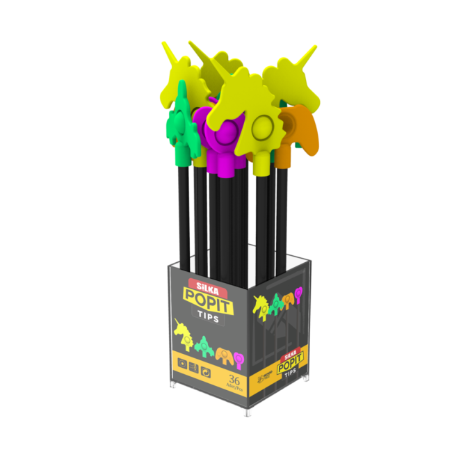 36 PCS POPIT TIPS ERASER PENCIL