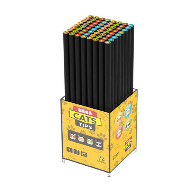72 PCS CATS TIPS PENCIL