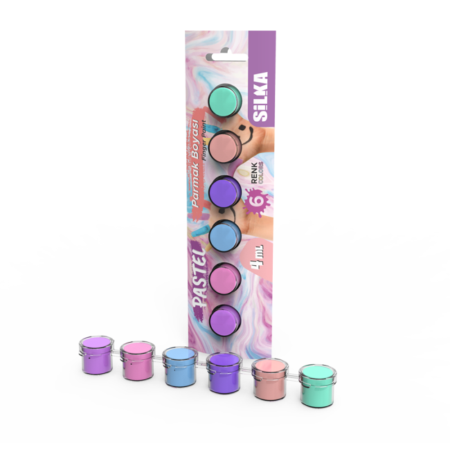 4ml PASTEL 6 COLOR FINGER PAINT