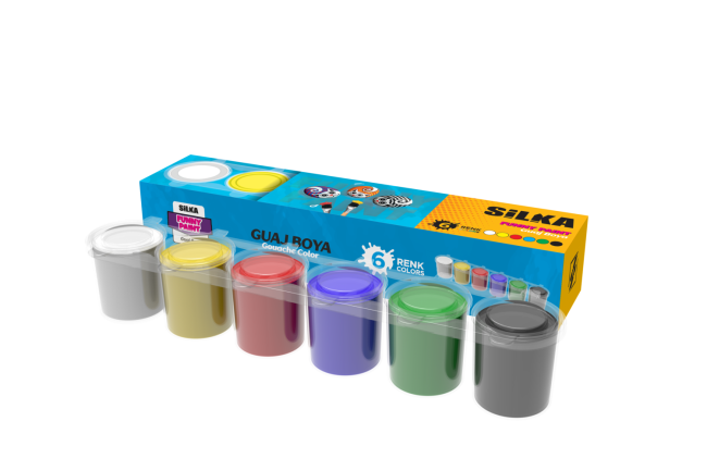 6 COLOR GOUACHE PAINT