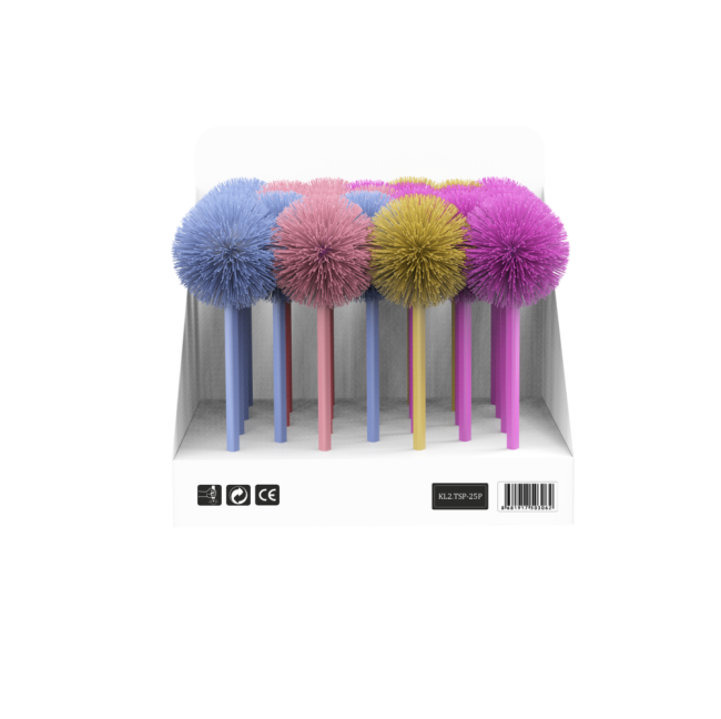 25 PCS PASTEL POMPOM PEN