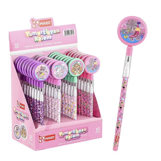 YK 315-32 EGG-LAYING PENCIL (GIRL'S DESIGN) WITH STAND