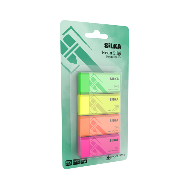24 MEDIUM 4 PCS NEON BLISTER SET