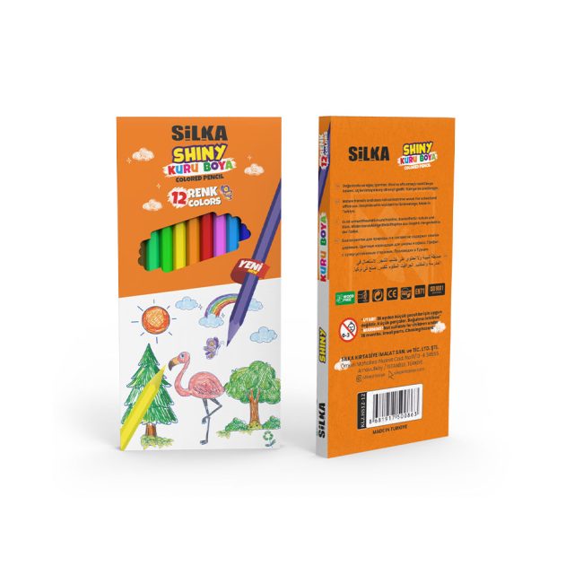 12 PCS SHINY COLORED PENCIL