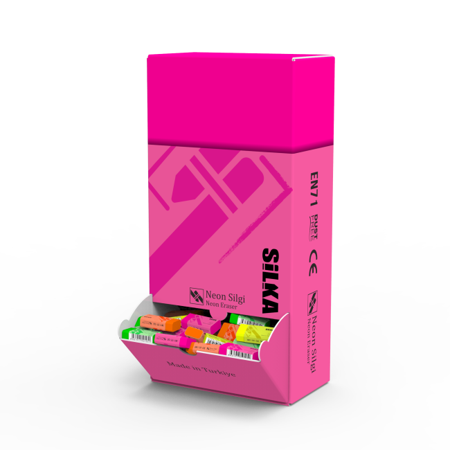 240 PCS NEON STAND ERASER