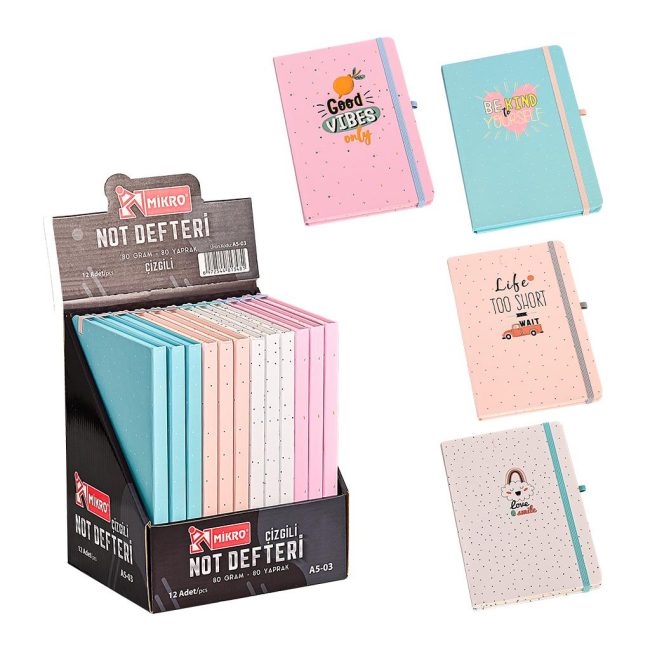 A5-03 LINED NOTEBOOK WITH STAND