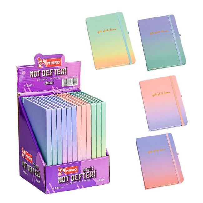 A5-04 LINED NOTEBOOK WITH STAND