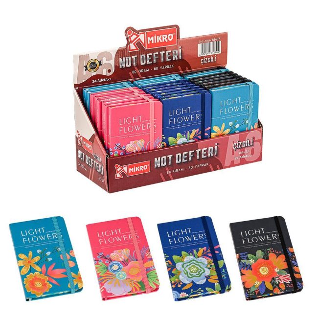 A6-07 LINED NOTEBOOK WITH STAND (24-PACK)