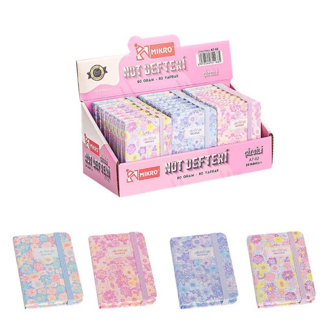 A7-02 LINED NOTEBOOK WITH STAND (24-PACK)