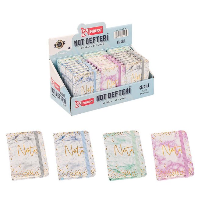 A7-05 LINED NOTEBOOK WITH STAND (24-PACK)