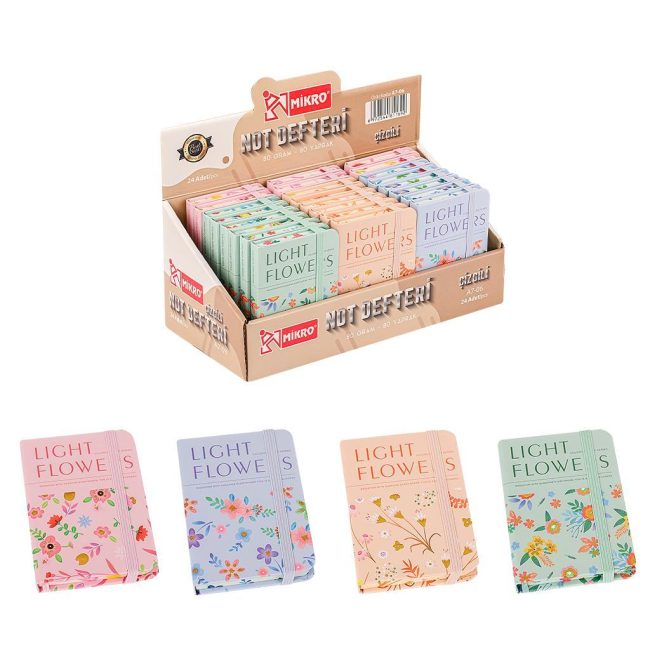 A7-06  LINED NOTEBOOK WITH STAND (24-PACK)