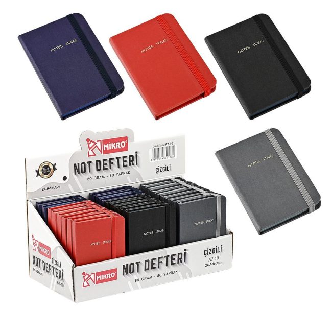 A7-10 LINED NOTEBOOK  WITH STAND (24-PACK)