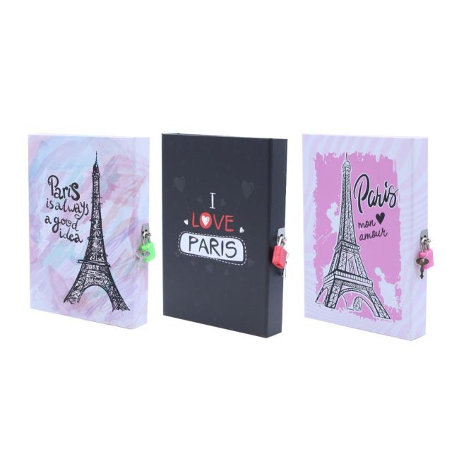 ST. HT-59 LOCKED MEMORY NOTEBOOK – PARIS DESIGN