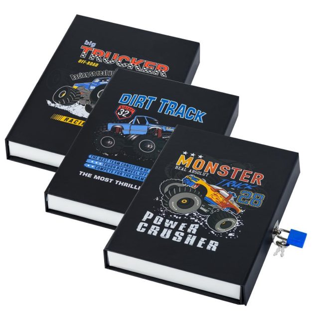 ST. HT-66 LOCKABLE MEMORY NOTEBOOK – MONSTER DESIGN