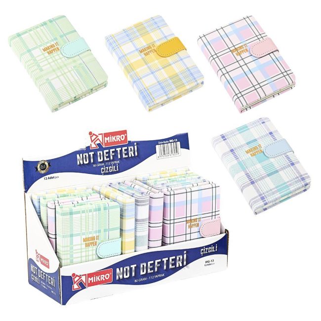 MG-13 LINED NOTEBOOK WITH STAND (112 PAGES)