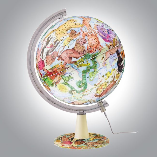 ð ð Art Modern Zodiac Globe Ø 30cm – LED Magic of the Stars! - Image 2