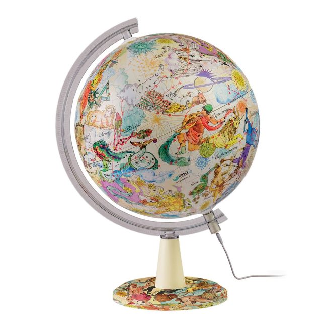 ð ð Art Modern Zodiac Globe Ø 30cm – LED Magic of the Stars!