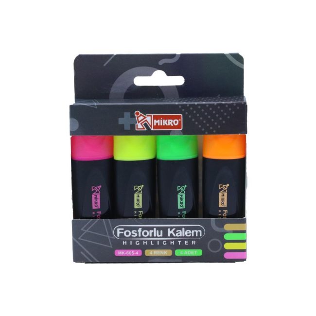 ST. MK-605-4 SET OF COLORFUL HIGHLIGHTER