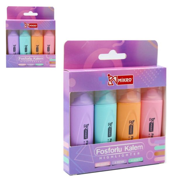 ST. MK-605P-4 PASTEL HIGHLIGHTER SET