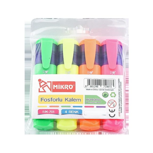 ST. MK 701-4 HIGHLIGHTER SET (4-PACK)