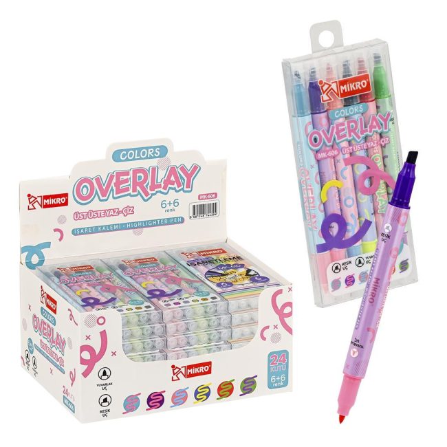 MK-606-24 OVERLAY HIGHLIGHTER SET