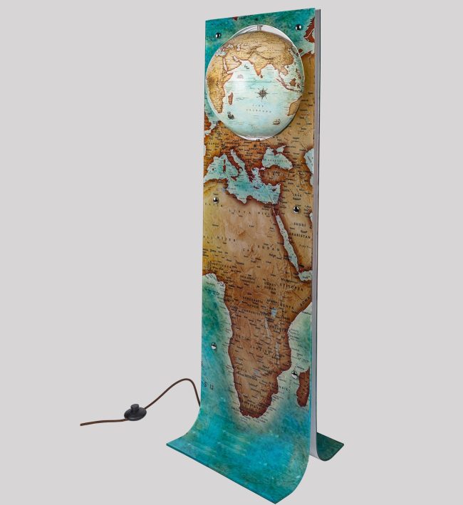 ð§‍♀️ð Antique Globe Mermaid Floor Lamp