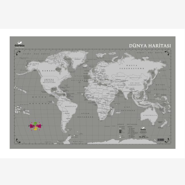 ð✨ Scratchable World Map – 35x50cm ð¨