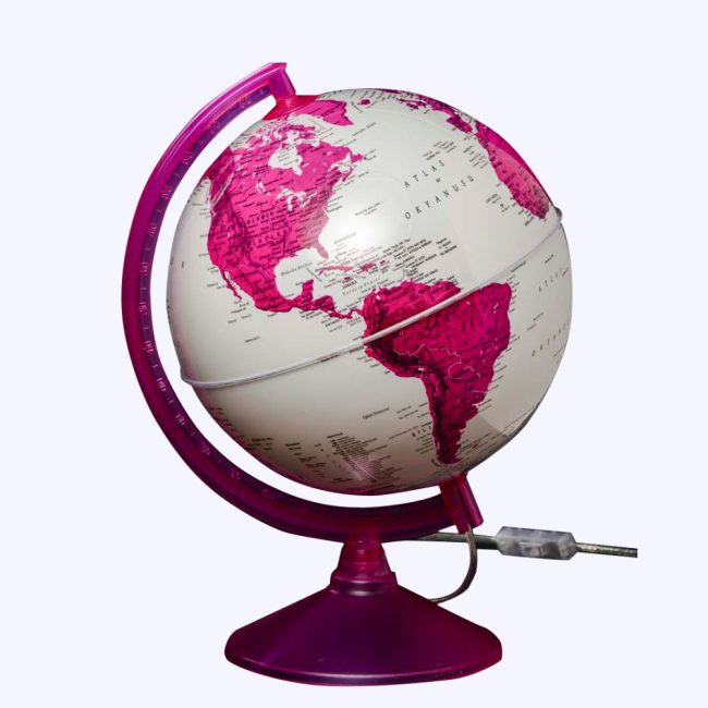 ð ø 26cm Magenta Globe / Illuminated – Bold Color & Radiant Light!