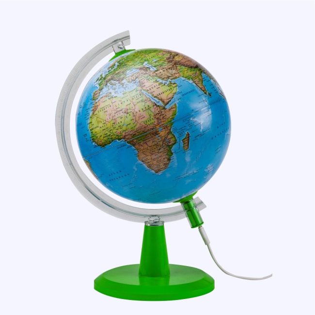 ðð¡ Ø 26cm Modern Physical Globe / LED Illuminated Lighting – Light Up Your World! ✨