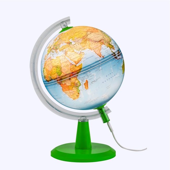 ðð¡ Ø 26cm Modern Physical Globe / LED Illuminated Lighting – Light Up Your World! ✨ - Image 2