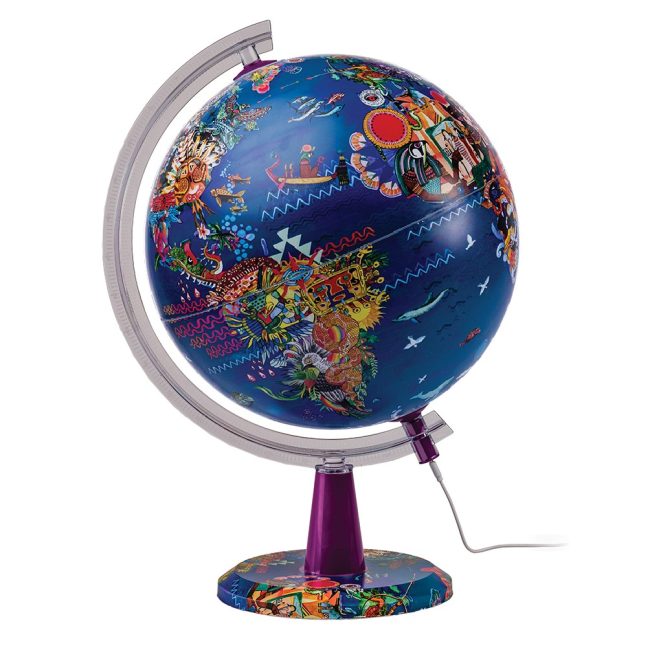 ðð± Art Modern Mythological Globe / Ø 30cm – LED Illuminated Wonder of Legends!